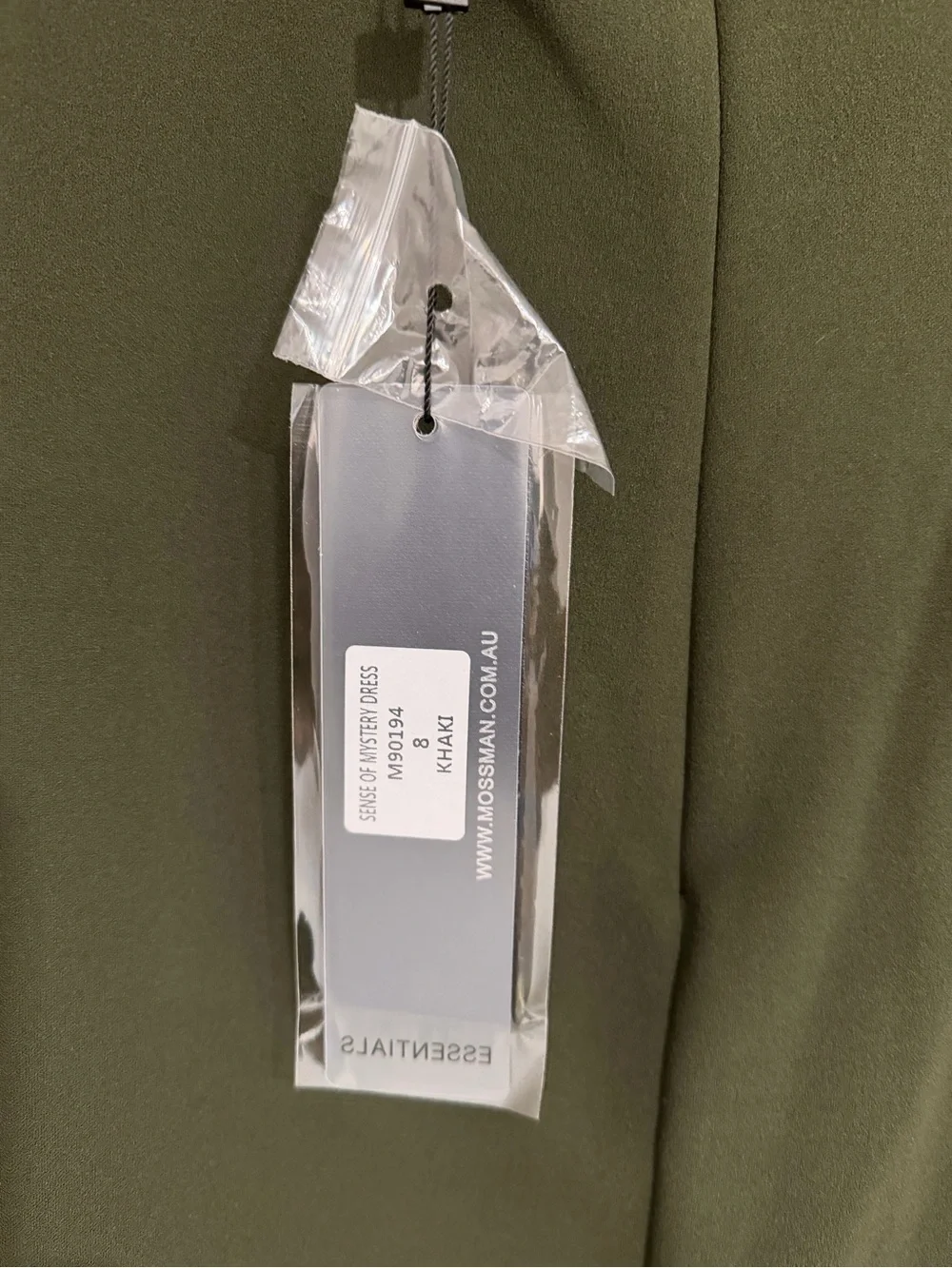 NWT Mossman Sense of Mystery Khaki Cape Mini Dress Size 8